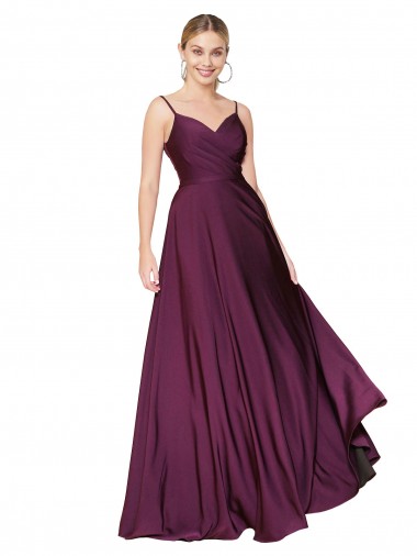 Affordable Sleeveless High Neck Stretch Crepe Wild Berry Long Formal Dress UK