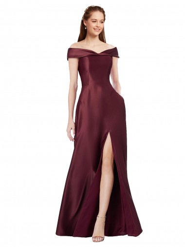 Affordable Cap Sleeves Strapless Satin Burgundy Gold Long Black Tie Formal Dress UK