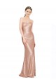 Sleeveless Sweetheart Sequin Rose Gold Long Formal Dress