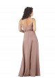 Sleeveless Sweetheart Silky Satin Dusty Pink Long Formal Dress
