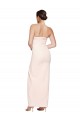 Sleeveless Cowl Neck Stretch Satin Long Formal Dress