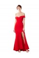 Sleeveless High Neck Stretch Crepe Red Long Formal Dress