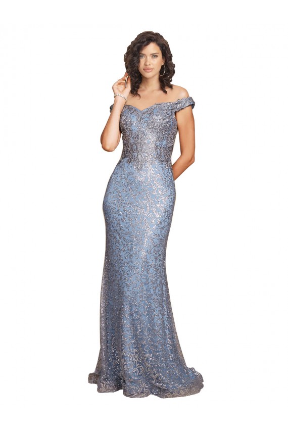 Sleeveless Sweetheart Sequin Long Formal Dress