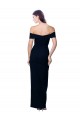 Sleeveless Sweetheart Stretch Crepe Black Long Formal Gowns