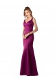 Sleeveless Bateau Neck Satin Merlot Long Black Tie Formal Dress
