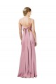 Sleeveless Square Neck Stretch Crepe Black Long Formal Dress