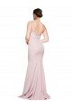 Sleeveless Strapless Stretch Crepe Mauve Sweep Train Formal Dress