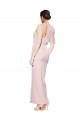 Sleeveless Sweetheart Stretch Crepe Pink Long Formal Dress