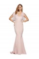 Sleeveless Sweetheart Stretch Crepe & Tulle Mauve Long Formal Dress